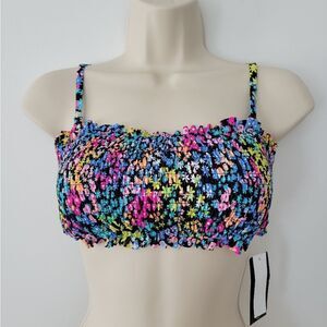 NWT California Waves Juniors Bandeau Bikini Top